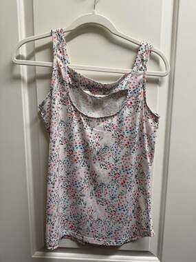One Eleven North Floral Scoop Neck Tank Top